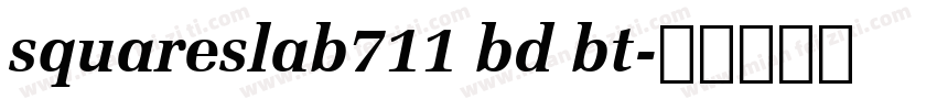 squareslab711 bd bt字体转换